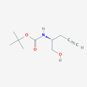 (R)-tert-Butyl(1-hydroxypent-4-yn-2-yl)carbamate图片