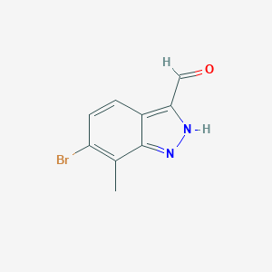 6-Bromo-7-methyl-3-formyl(1H)Indazole图片