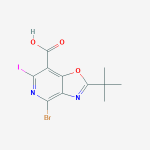 4-Bromo-2-(tert-butyl)-6-iodooxazolo[4,5-c]pyridine-7-carboxylic acid图片
