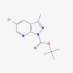 5-溴-3-甲基-1H-吡唑并[3,4-b]吡啶-1-羧酸叔丁酯图片