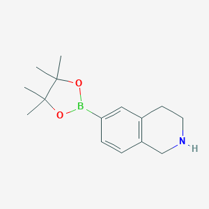 6-(4,4,5,5-Tetramethyl-1,3,2-dioxaborolan-2-yl)-1,2,3,4-tetrahydroisoquinoline hydrochloride图片