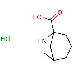 6-azabicyclo[3,2,1]octane-5-carboxylicacidhydrochloride图片