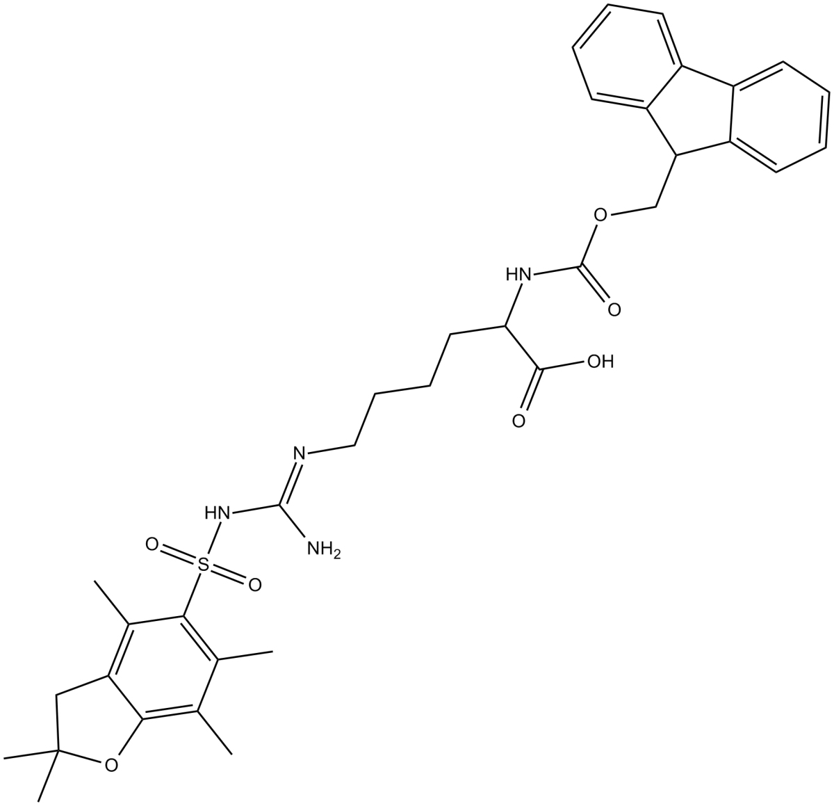 Fmoc-ss-HoArg(Pbf)-OH图片